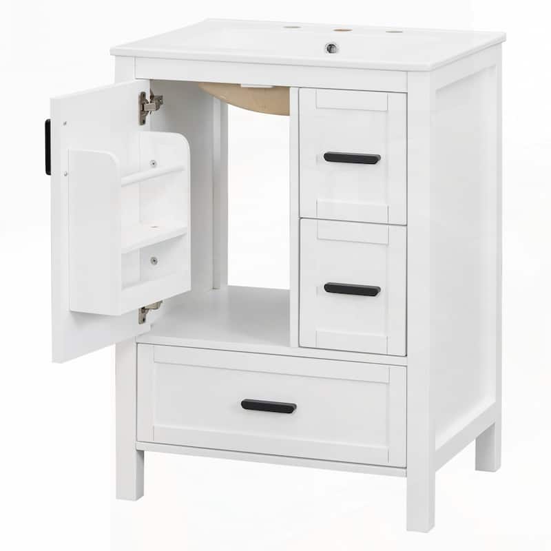 Bathroom Vanity with Ceramic Sink