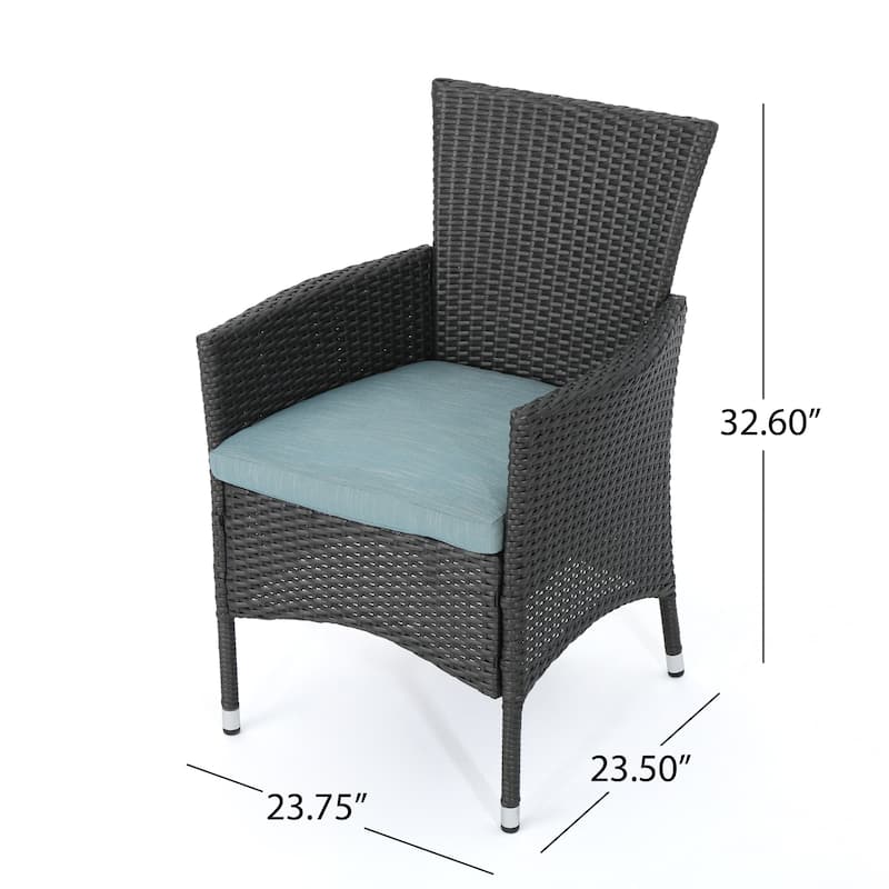 Christopher Knight Home Malta Wicker Patio Armchairs (Set of 2)