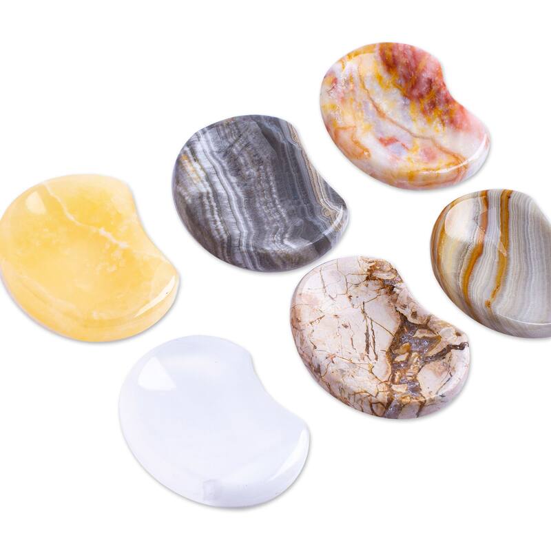 Novica Handmade Serene Limbo Stress-Relieving Stones (Set Of 2)