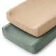 preview thumbnail 16 of 16, Muslin Fitted Changing Pad Cover, 2 Pack by Comfy Cubs Fern and Cream