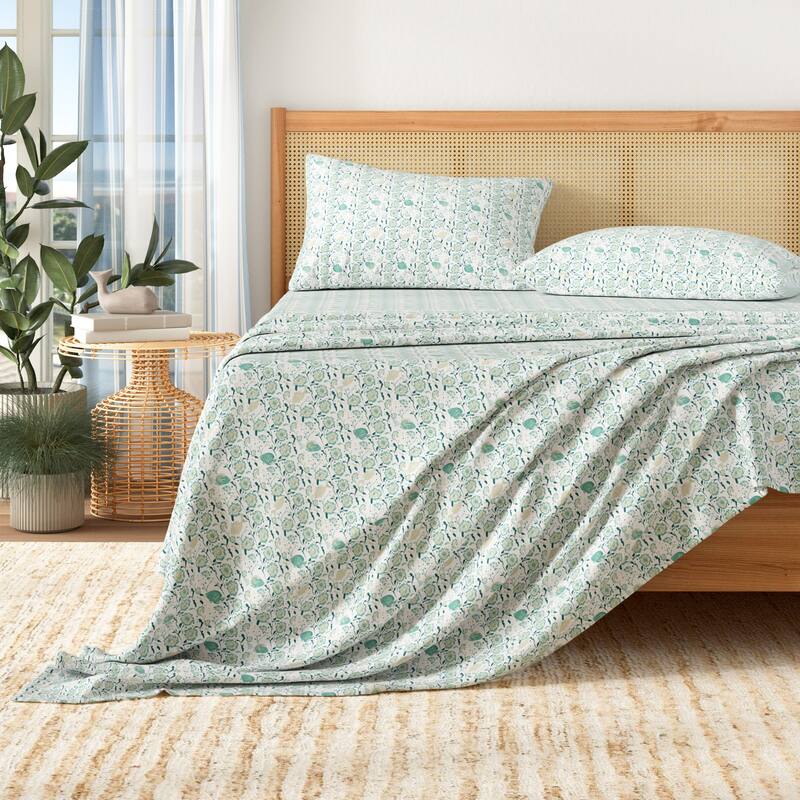 Patina Vie Maison Brushed Microfiber Charming Coastal Sheet Set