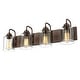 preview thumbnail 3 of 16, Oil Rubbed Bronze Bathroom Vanity Light 4-Light - Oil Rubbed Bronze