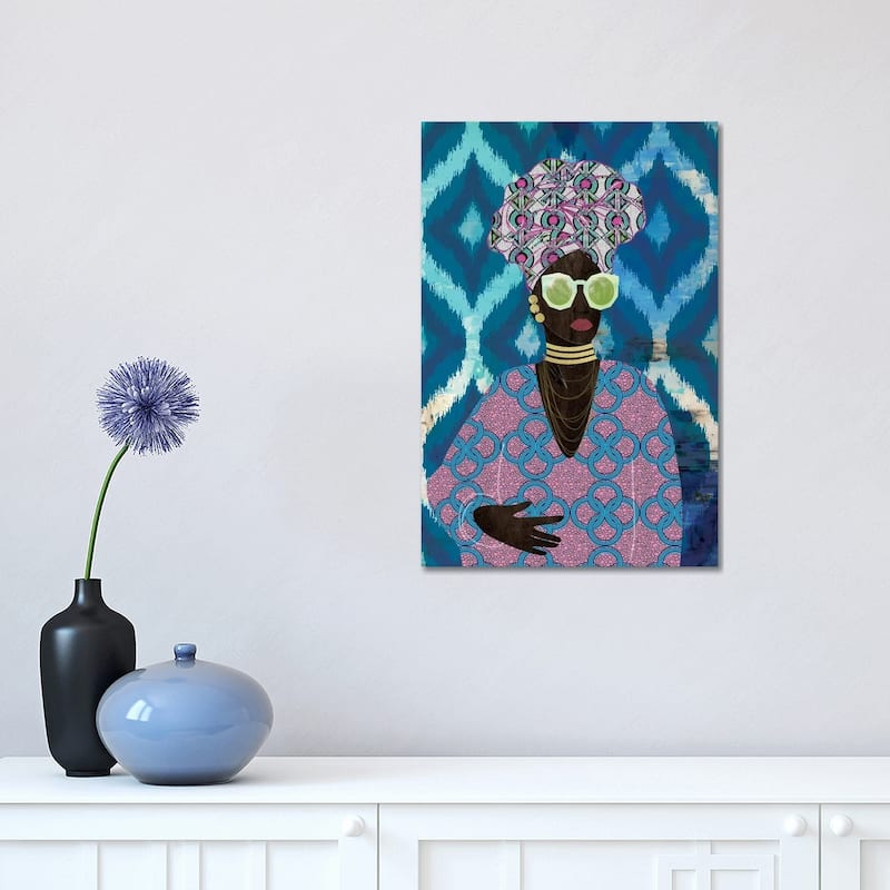 iCanvas "Modern Turban Queen I" by Nikki Chu Canvas Print - 18x12x1.5