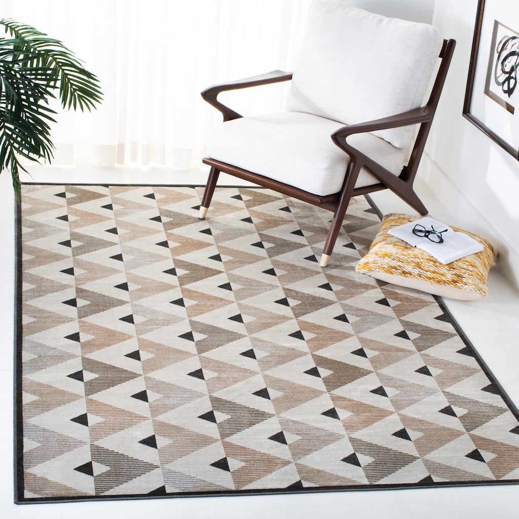 SAFAVIEH Atlas Hadas Modern Geometric Viscose Rug
