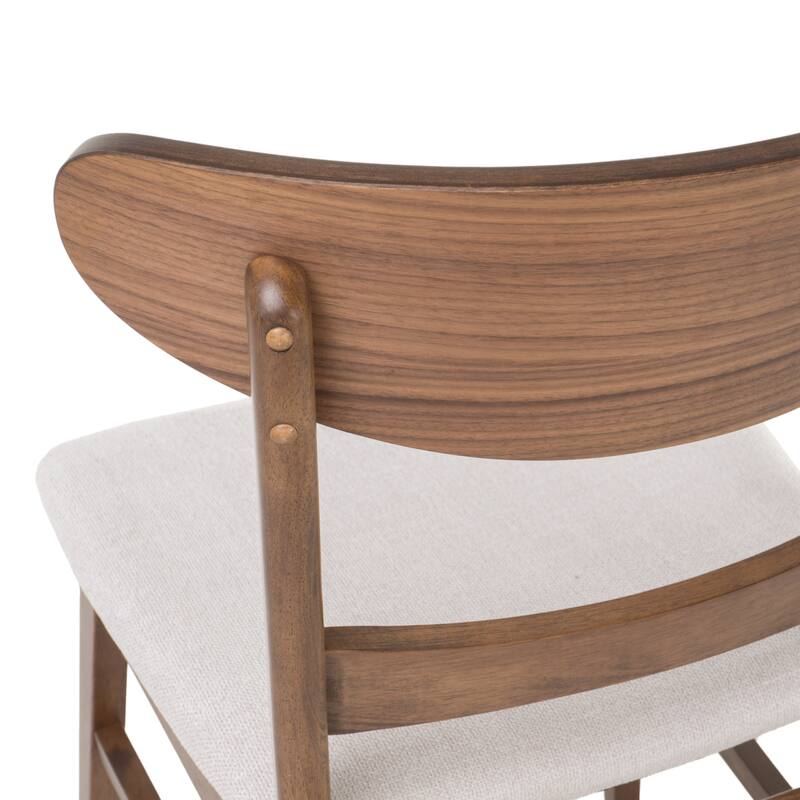 Christopher Knight Home - Marigold Mid Century Rubberwood and Upholstered 7 Piece Dining Set