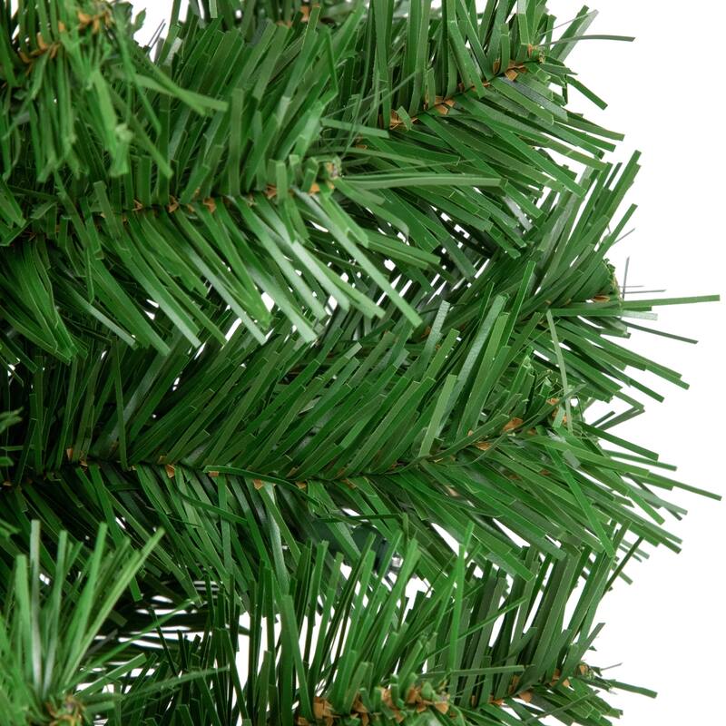 7' Artificial Pine Christmas Cross, Unlit