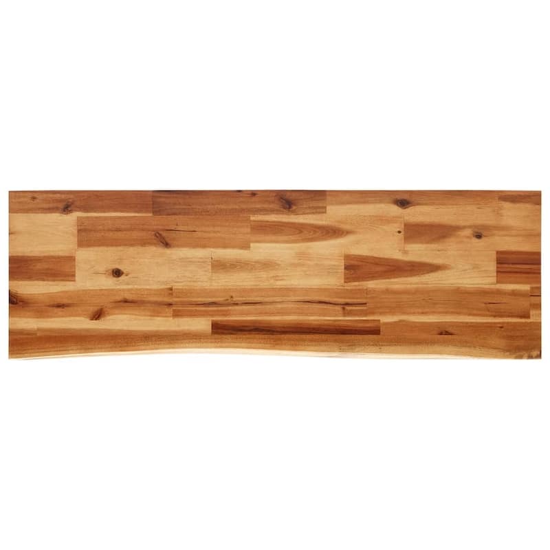 vidaXL Console Table with Live Edge Accent End Side Table Solid Wood Acacia