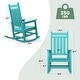 preview thumbnail 54 of 110, Modern High-Back Rocking Adirondack Chair All Weather