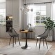 preview thumbnail 22 of 22, Kurv Mid-Century Modern 3-Piece Cafe Dining Set Black