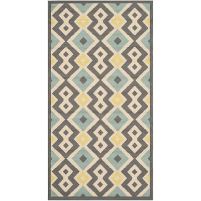 SAFAVIEH Hampton Mandi Modern Indoor/ Outdoor Waterproof Patio Backyard Rug
