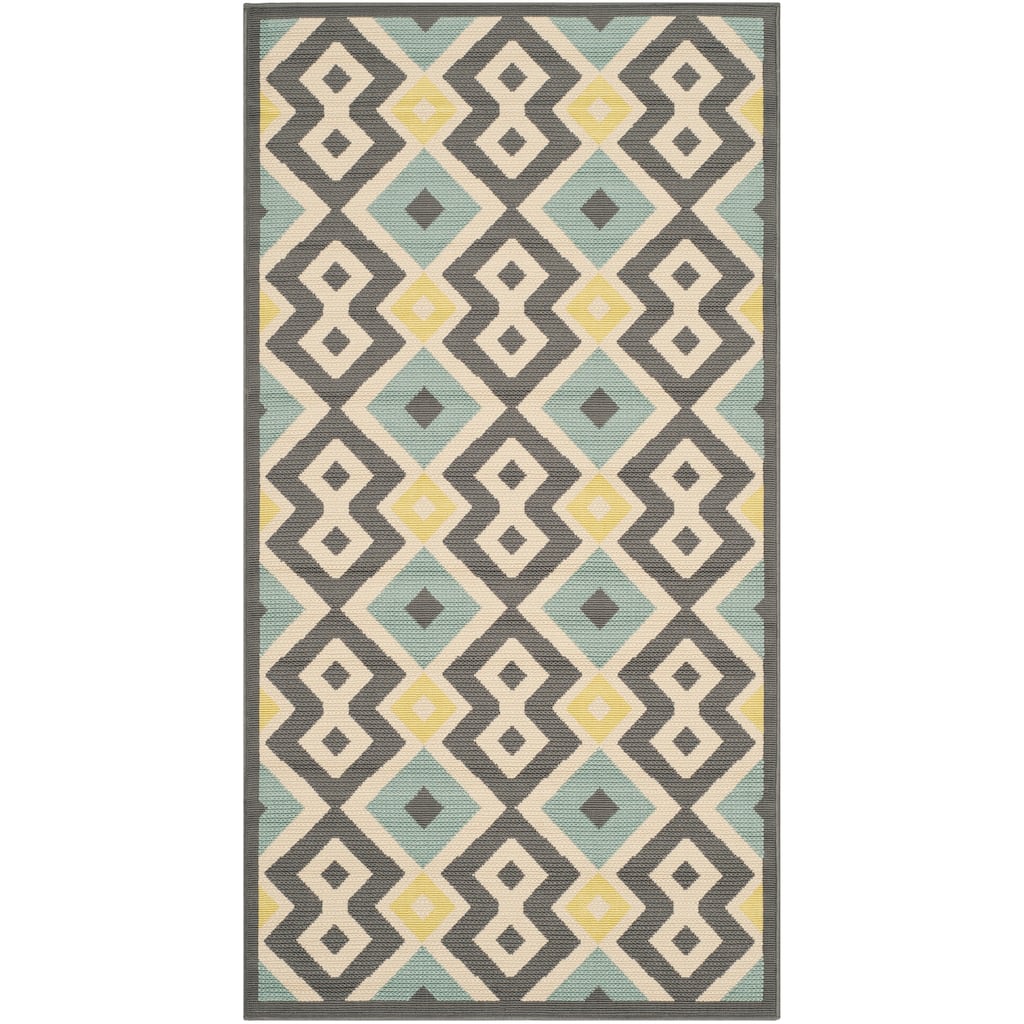 SAFAVIEH Hampton Mandi Modern Indoor/ Outdoor Waterproof Patio Backyard Rug