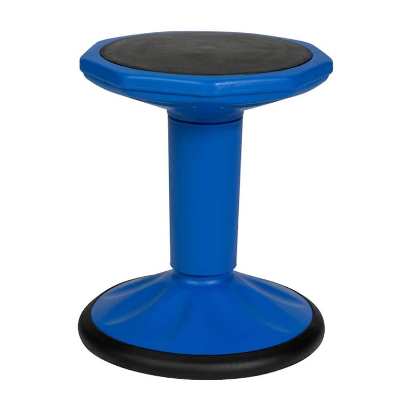 Commercial Fixed Height Collaborative Wobble Stool - 12.75"W x 12.75"D x 16"H