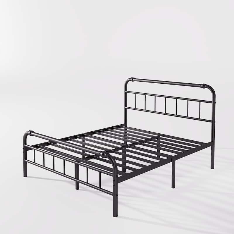 Heavy Duty Metal Platform Steel Slat Mattress Foundation