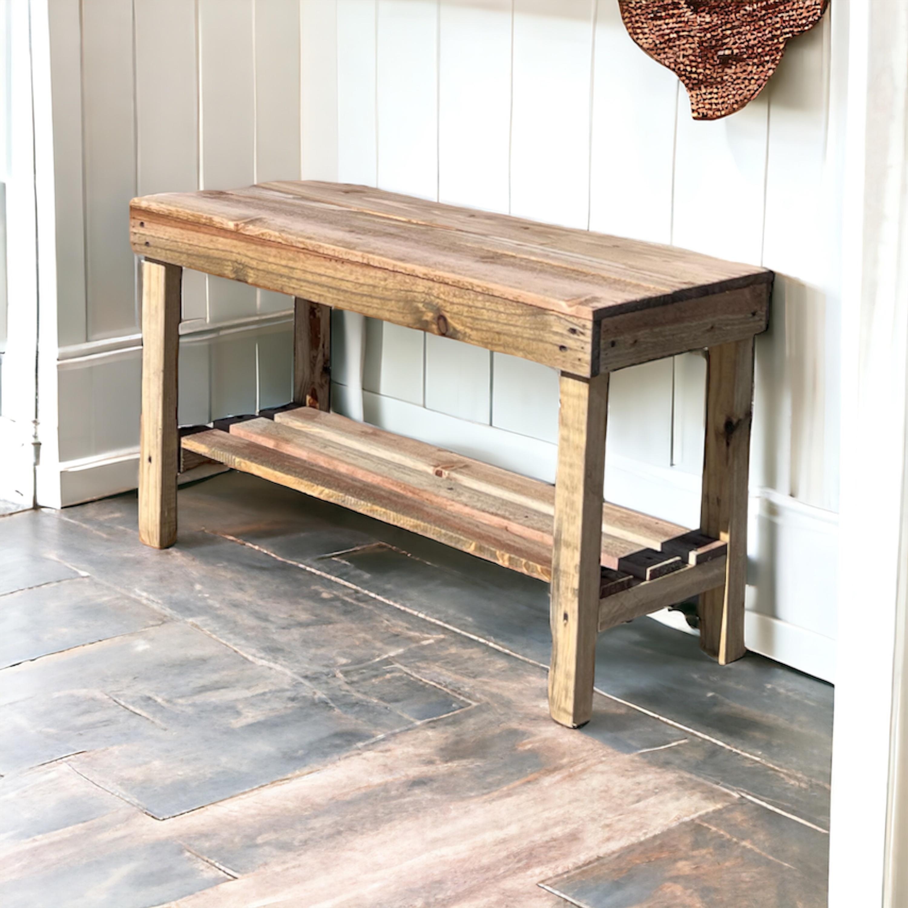 Farmhouse Rustic 1 Shelf Entryway Bench On Sale Bed Bath Beyond 40012811