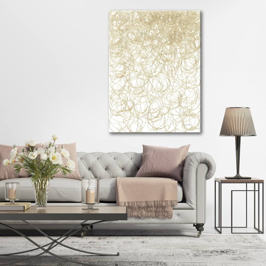 Golden Falls Gallery Wrapped Canvas Wall Art by Norman Wyatt Home