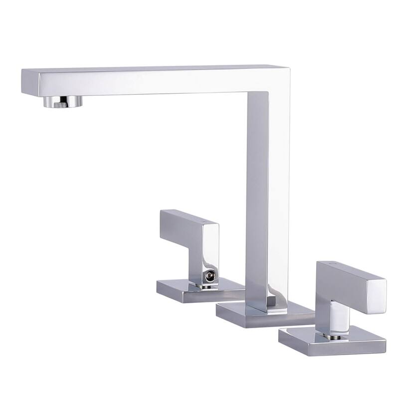 Fine Fixtures Square Bathroom Faucet, 8" Spread