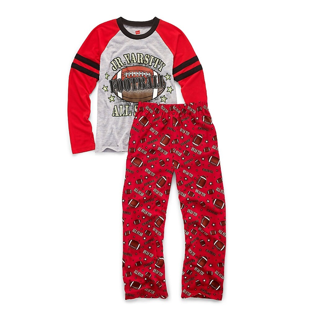 Shop Hanes Boys Sleepwear 2 Piece Set Jv All Star Print Size 8 9 Color Jv Allstar Jv Allstar Overstock 13857317