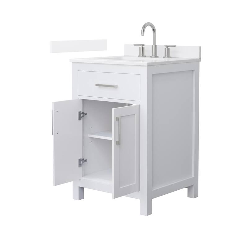 Wyndham Collection WCG2424-24S-QTZ-US3MXX Beckett 24" Free Standing