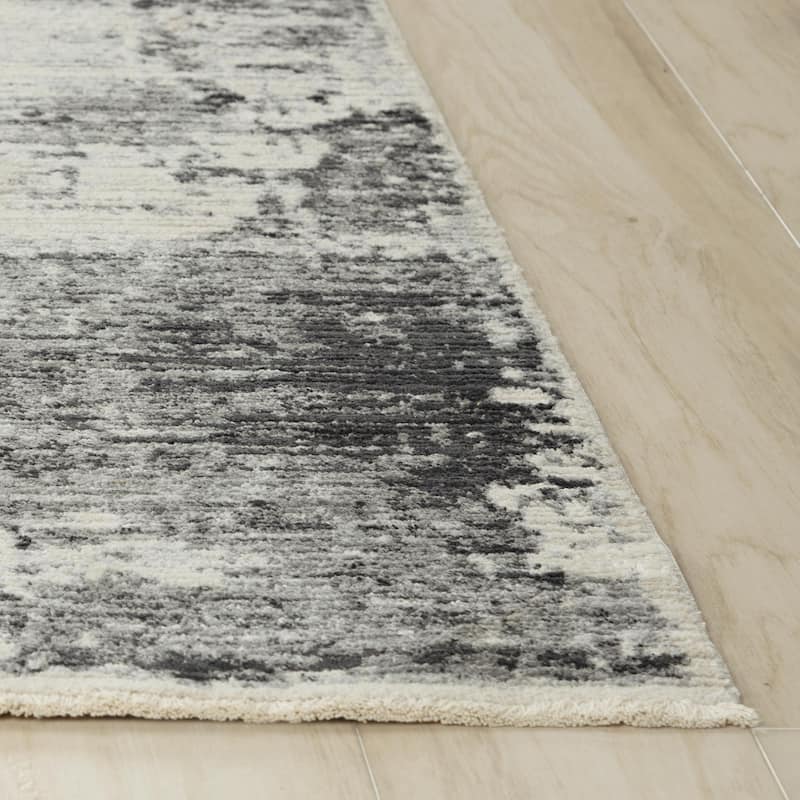 Alora Decor Orchid Transitional Ivory Polyester Area Rug