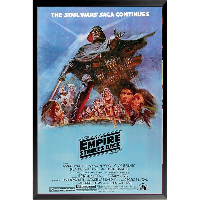 Alternate Star Wars Empire Strikes Back Framed Poster - 24 x 36 Inch