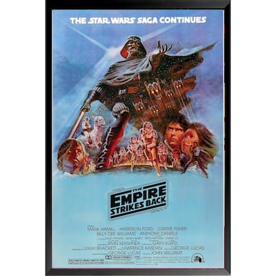 Alternate Star Wars Empire Strikes Back Framed Poster - 24 x 36 Inch
