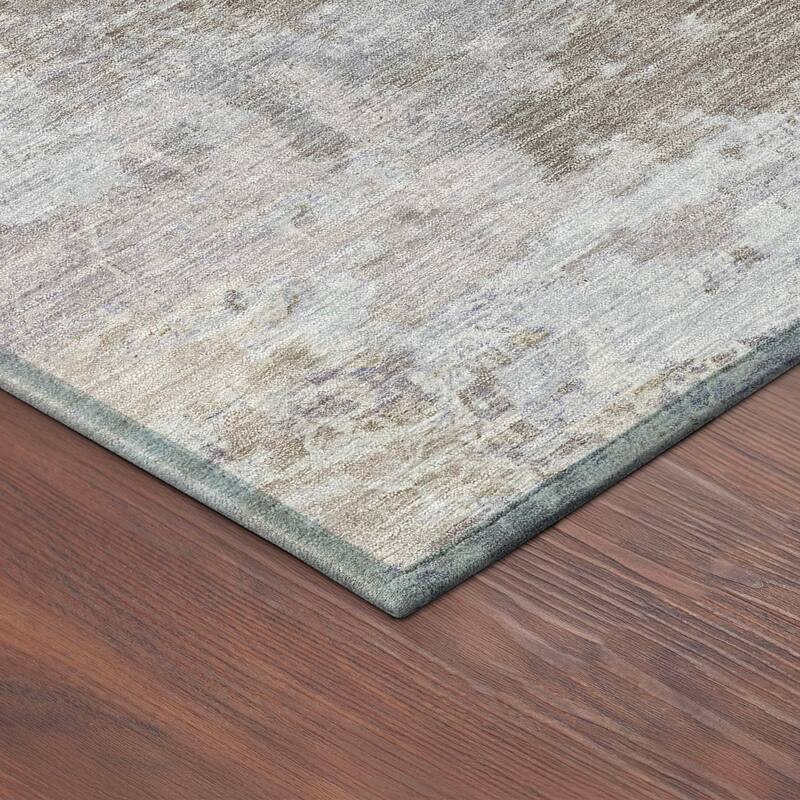 Machine Washable Indoor/ Outdoor Chic Modern Chantille Rug