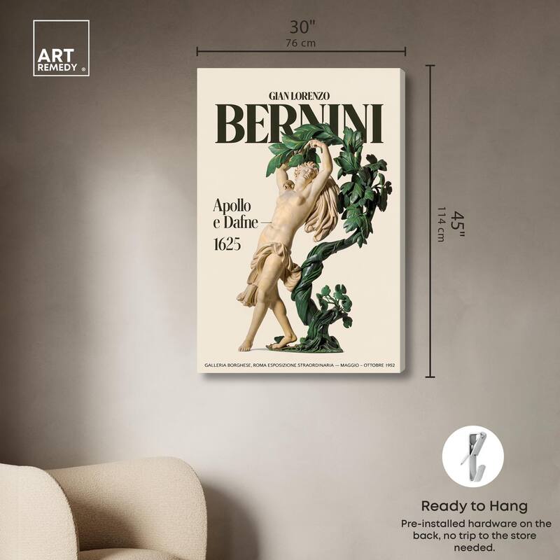 Celebrating Bernini Canvas by Art Remedy, Gallery Wrapped