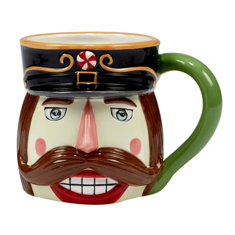 Certified International Holiday Magic Nutcracker 19 oz. Mugs, Set of 4