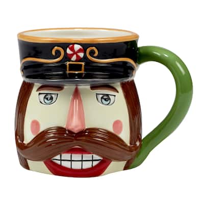 Certified International Holiday Magic Nutcracker 19 oz. Mugs, Set of 4