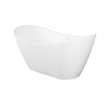 KBV 59'' x 31" Freestanding Soaking Acrylic Bathtub GTBT0014 - 59"