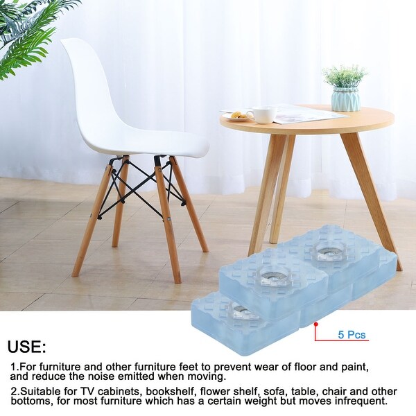 Square rubber feet for table sales legs