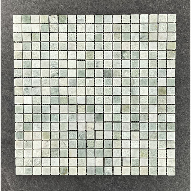 Ming Green 5/8" x 5/8" Marble Mosaic Wall & Floor Tile - 1 Case (10 Sheets)