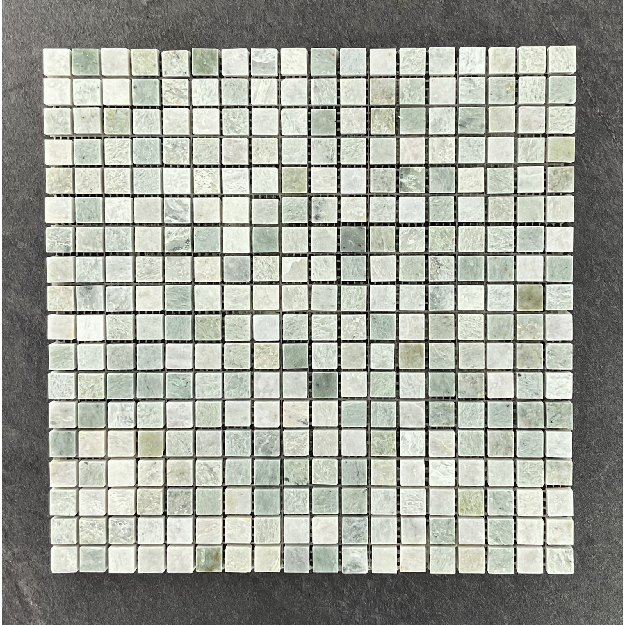 Ming Green 5/8" x 5/8" Marble Mosaic Wall & Floor Tile - 1 Case (10 Sheets)
