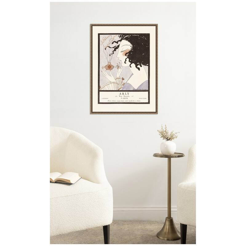 Kate and Laurel Arly 1921 Alexandre Jacovleff by Nostalgia Prints Framed Canvas Wall Art Print