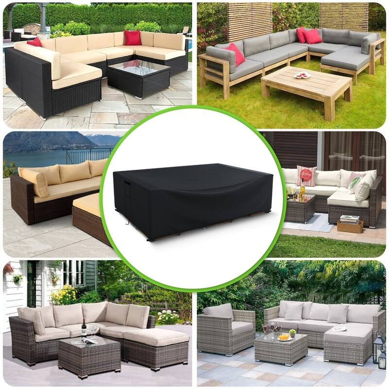 Heavy-Duty Waterproof Patio Furniture Cover Weather-Resistant Outdoor Sectional, Table, Chair Cover