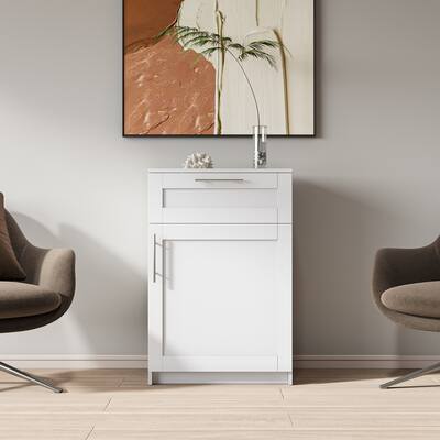 Stackable Storage Cabinet,23.62" W x 15.75" D x35.43" H