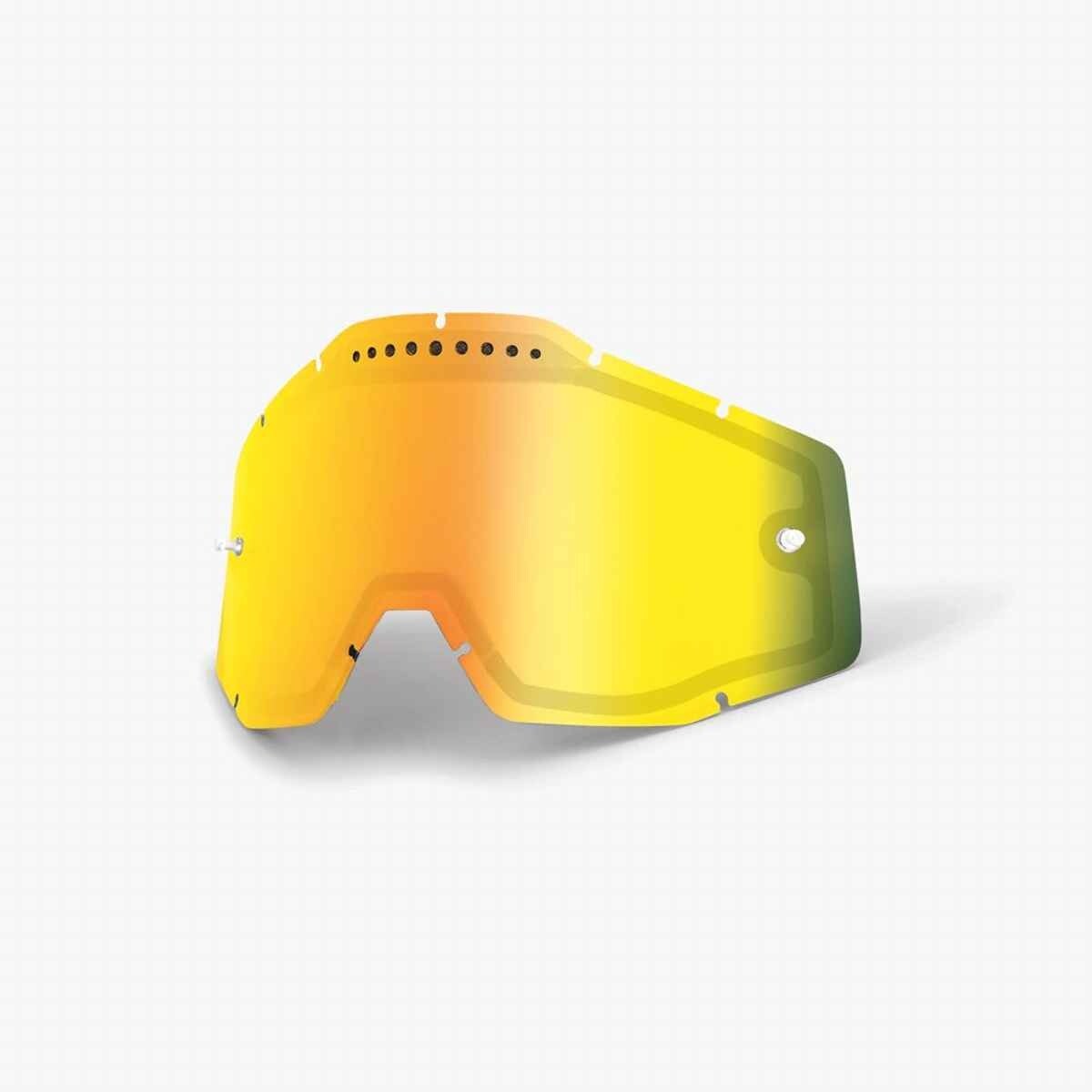 100 percent goggles gold