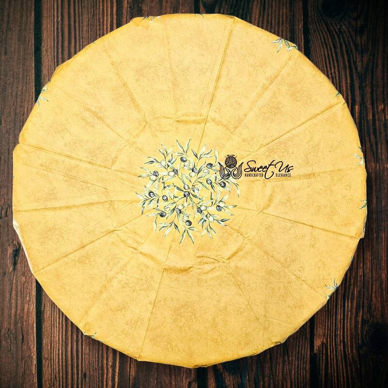 Wipeable Tablecloth, Spillproof, French Acrylic Coated, Gold