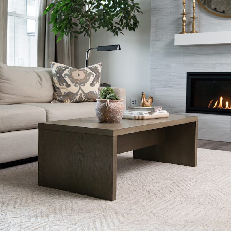 Maven Lane Zeno Rectangular Coffee Table - Grey