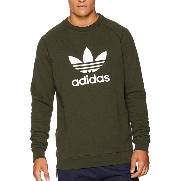 Adidas Mens Sweater Olive Green Size 
