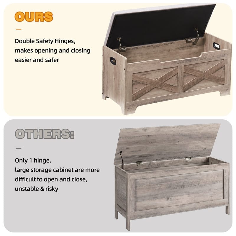 X-Shaped Storage Box Stool