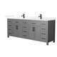 Option Dark Gray / White Quartz Top / Matte Black