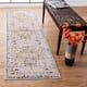 SAFAVIEH Madison Sabire Boho Medallion Distressed Rug - 2'2" x 12' Runner - Grey/Gold