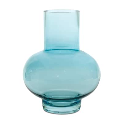 Blue Glass Vase (Set of 4)