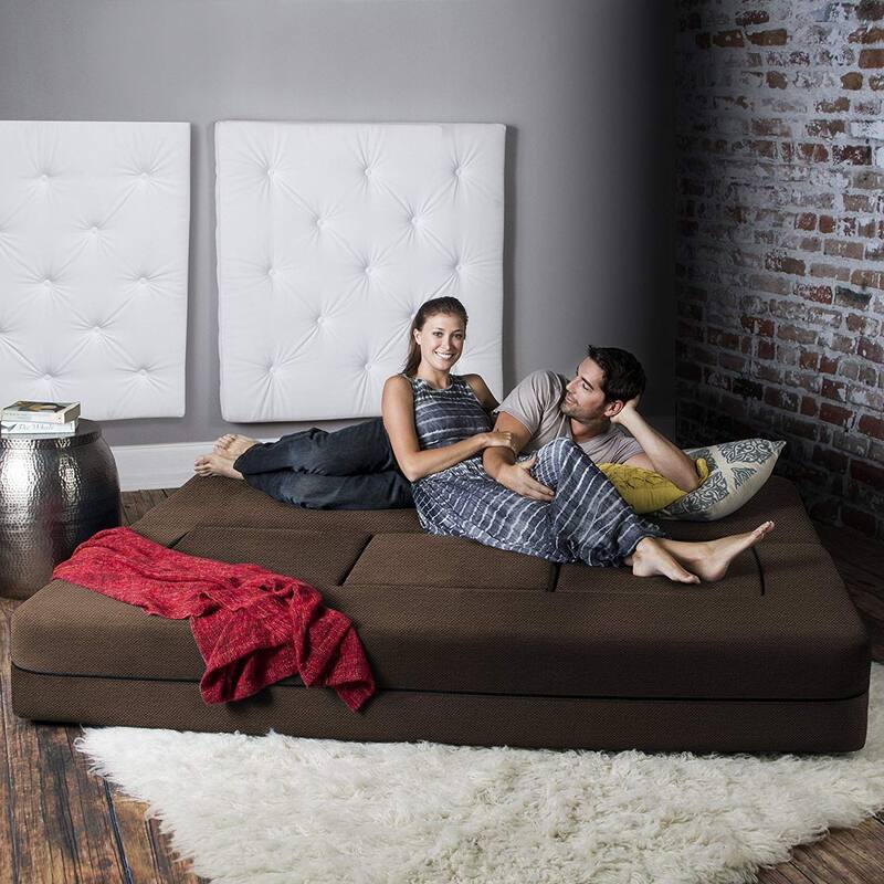 Porch & Den California King Convertible Sleeper Sofa and Ottomans