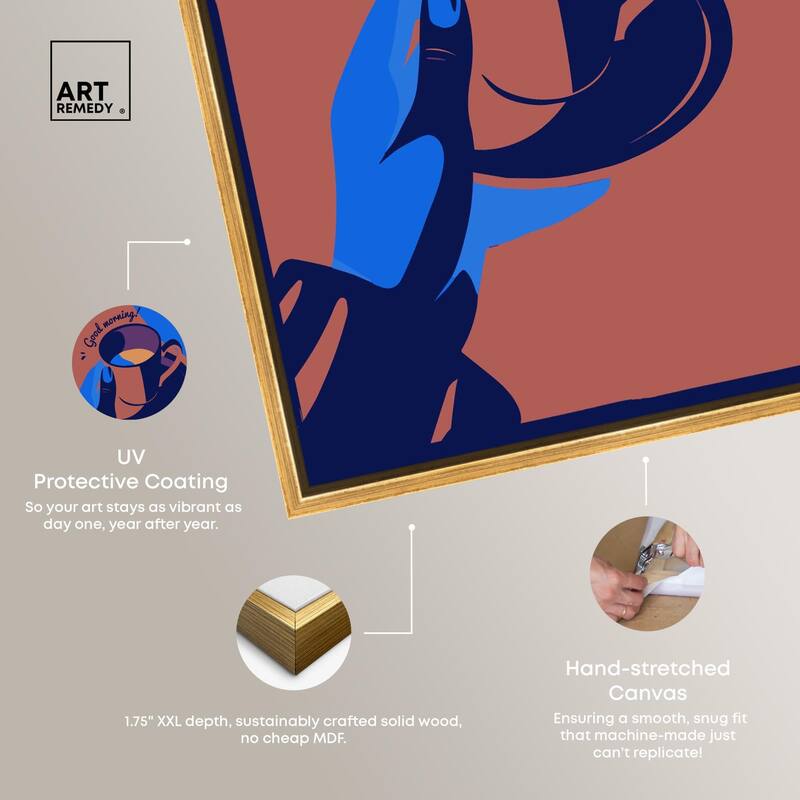 Good Morning Deco Canvas by Art Remedy