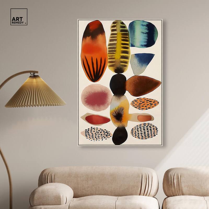 Assembled Pieces I Canvas by Art Remedy