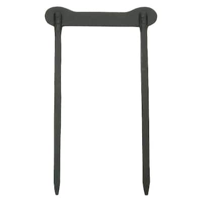 Achla Designs Boot Scraper for Mud Snow Ice, 17 Inch Tall, Black Powder Coat Finish