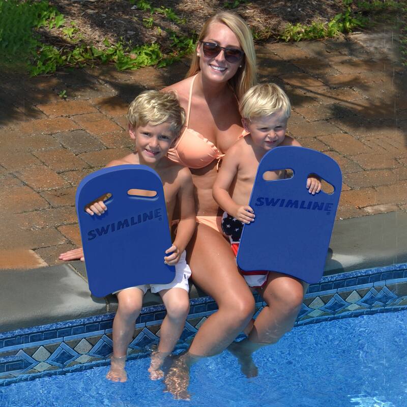 16" Aqua Blue Swimmers Training Kickboard with Handles