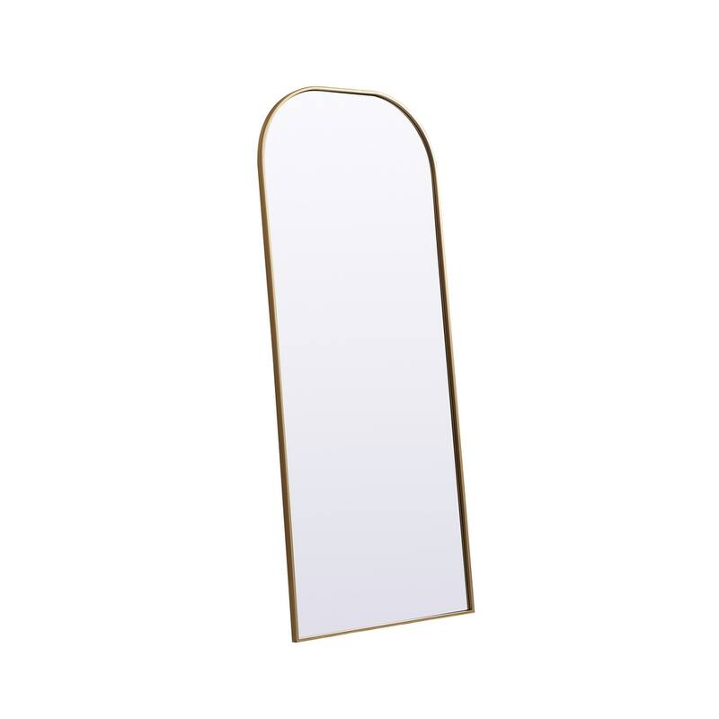 Indigo Home Metal Frame Arch Full Length Mirror 28x66 Inch